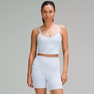 NWT Lululemon Align Strappy Ribbed Tank Windmill Blue Size 12